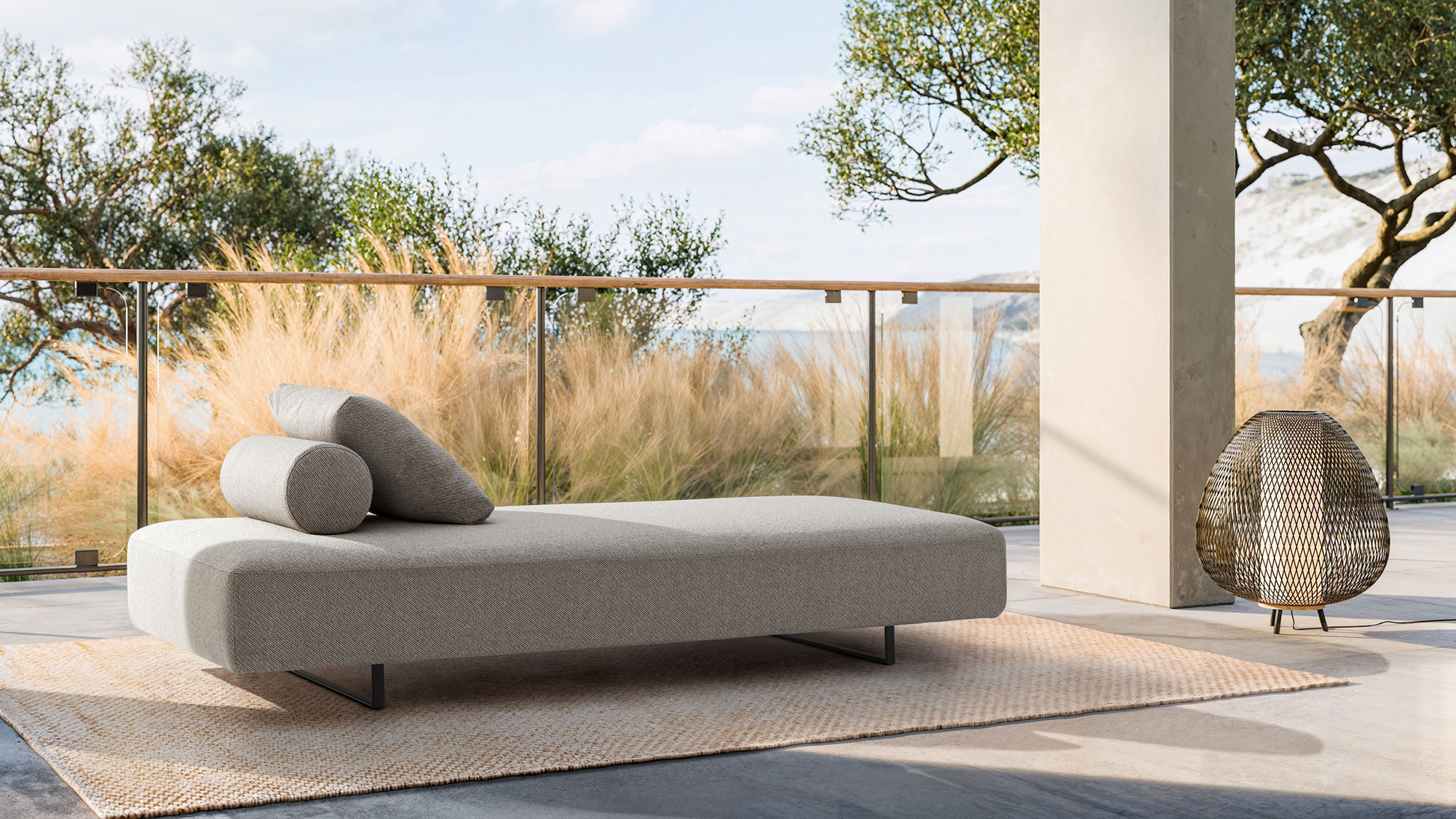 Divano da balcone e terrazzo: divano Avenue Outdoor di Twils su una terrazza